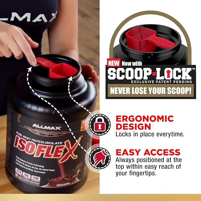 ALLMAX Nutrition - ISOFLEX Whey Protein Powder, Whey Protein Isolate, 27g Protein, Vanilla, 5 Pound